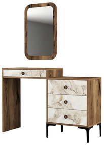 Dresser Lizbon500 – Walnut/White – 124x84,7x40 cm