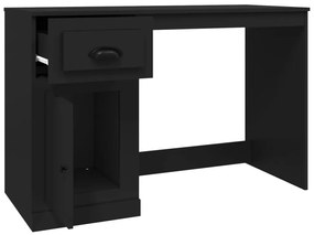 Secretária c/ gaveta 115x50x75 cm derivados de madeira preto