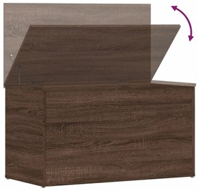Arca arrumação 84x42x46 cm derivados madeira carvalho castanho