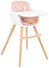 Cadeira refeição para bebé 2 em 1 Woody Rosa