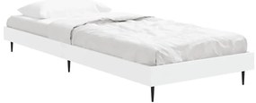 Estrutura de cama 75x190 cm derivados de madeira branco