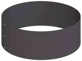 Vaso de Metal Aço/preto Aço Grande Modular Vaso de Metal