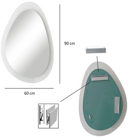 Espelho Aqua – Transparente – 60x90 cm