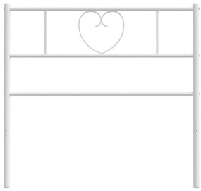 Cabeceira de cama 75 cm metal branco