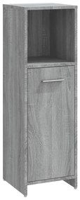 3 pcs Conjunto móveis casa de banho madeira proc. cinza sonoma