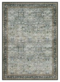 Tapete em estilo vintage 160 x 230 cm lavável na máquina castanho nogueira
