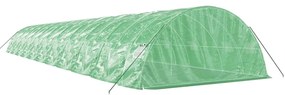 Estufa com estrutura de aço 110 m² 22x5x2,3 m verde