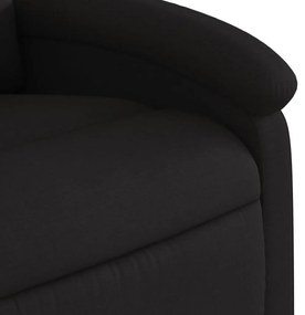 Poltrona de massagens reclinável elevatória tecido preto