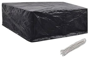 Capas para mobiliário de jardim 2 pcs 10 ilhós 260x260x90 cm