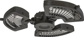 Outsunny Aquecedor por Infravermelhos para Chapéu de Sol 2400W Aquecedor Exterior Elétrico de Alumínio com 3 Níveis de Aquecimento Ø55x8 cm Preto | Aosom Portugal