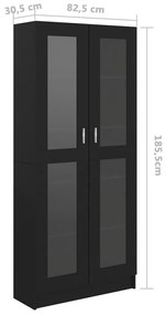 Vitrine Real de 185cm - Preto - Design Moderno