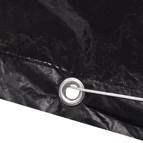 Conjunto capas p/ mobiliário jardim 2 pcs 10 ilhós 300x140 cm