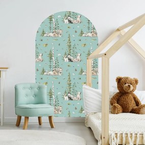 Autocolante de parede arco - Floresta misteriosa