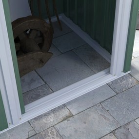 Casetta Verde Chiaro – Abrigo de Jardim Metálico 1,5 m² com Porta de C
