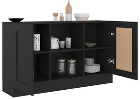 Aparador Real de 120 cm - Preto - Design Moderno