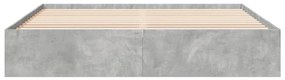 Estrutura de cama 200x200 cm derivados de madeira cinza cimento