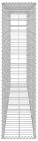 Muro gabião com tampas aço galvanizado 200x20x85 cm