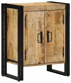 vidaXL Armário de Sapatos Castanho Madeira de mangueira maciça