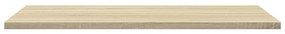 Prateleiras estante 4pcs 60x30x1,5cm contraplacado cor carvalho