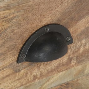 Móvel de TV 110x30x50 cm madeira de mangueira maciça