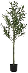 vidaXL Oliveira artificial 450 folhas 120 cm verde