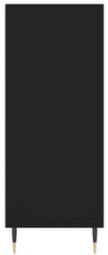 Armário alto 57x35x90 cm derivados de madeira preto