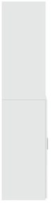 Armário alto 80x42,5x185 cm deriv. de madeira branco