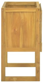 Armário de casa de banho 60x40x75 cm madeira de teca maciça
