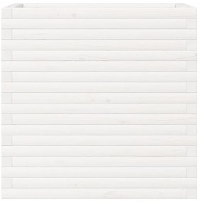 Vaso/floreira de jardim 70x40x68,5 cm pinho maciço branco