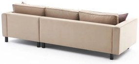 Sofá de Canto Kale – Creme – 258x83x181 cm