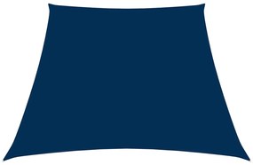 vidaXL Para-sol estilo vela tecido oxford trapézio 3/4x3 m azul