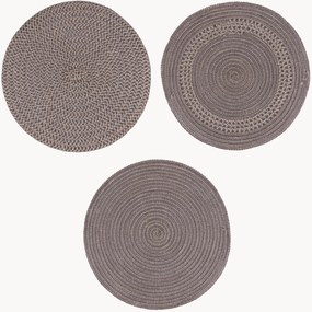 Individuais de mesa em linho Chocolate, conjunto de 6