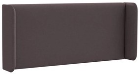 Arestas de Cabeceira 2 pcs Quadradas de Tecido Castanho Escuro