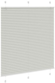 Plissado Cego Cinzento Luz 115x150 cm Largura Tecido 114,4cm