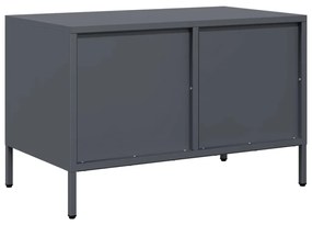 Móvel de TV 68x39x43,5 cm aço laminado a frio antracite