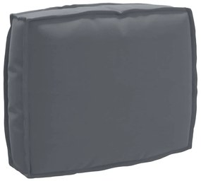 vidaXL Almofada de palete para encosto Antracite 50 x 40 x 12 cm
