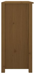 Aparador 100x35x74 cm madeira de pinho maciça castanho mel