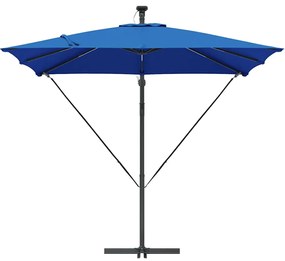 Guarda-sol de Bananeira Cantilever Azul 249 x 249 x 250 cm