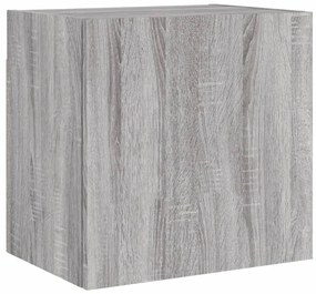 Móveis parede TV 2pcs 40,5x30x40 cm deriv. madeira cinza sonoma