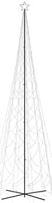 Árvore de Natal em cone 3000 luzes LED 230x800 cm branco frio
