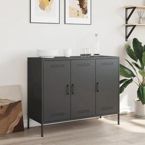 Aparador 100,5x39x79 cm aço preto