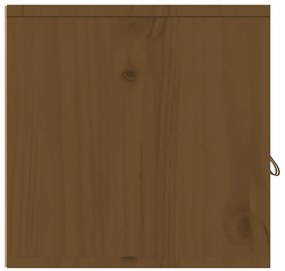 Armários de parede 2 pcs 60x30x30 cm pinho maciço castanho-mel
