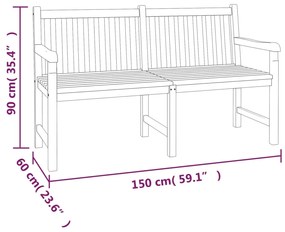 3 pcs conjunto de jantar para jardim madeira de teca maciça