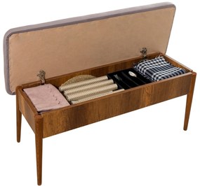 Banco Vina – Walnut Soho – 110x85x40 cm