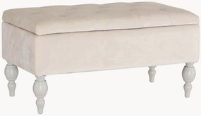 Banco de arrumação em veludo Bella