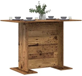 Mesa de Jantar vidaXL Madeira Antiga 110x60x75 cm Madeira Engenharia