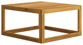 2 pcs conjunto de sofás de jardim com almofadão acácia maciça