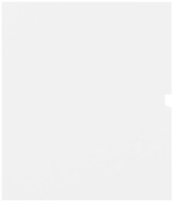 Armário de lavatório 90x38,5x45 cm derivados de madeira branco