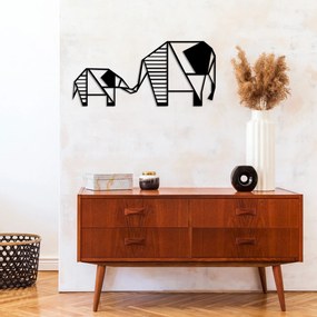 **** Acessório Decorativo de Parede Metal-436 – Preto – 55 x 25 cm

**