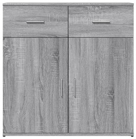 Aparadores 2 pcs 79x38x80 cm derivados madeira cinzento sonoma